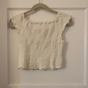 White crop top